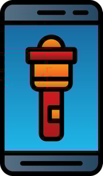 Flashlight  Vector Icon Design