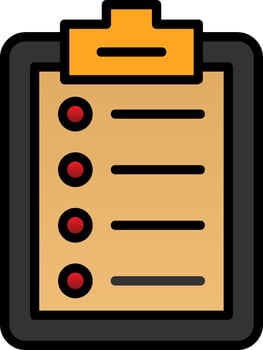 List  Vector Icon Design