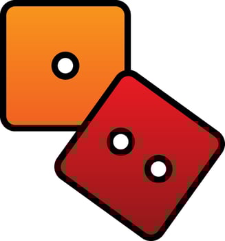 Dices  Vector Icon Design