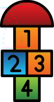 Hopscotch  Vector Icon Design