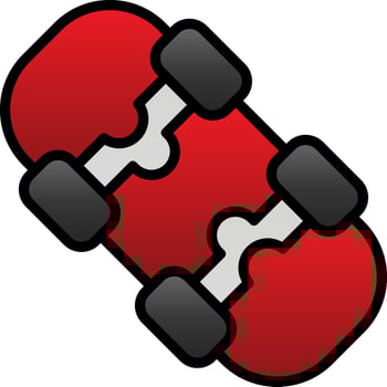 Skateboard  Vector Icon Design