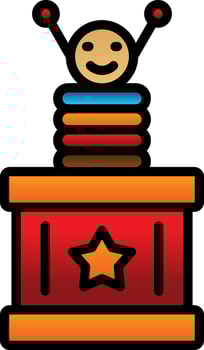 Surprise Box  Vector Icon Design