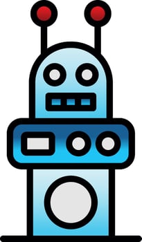 Robot  Vector Icon Design