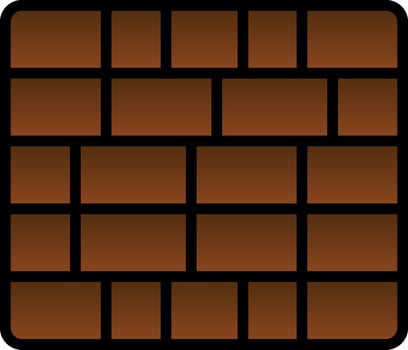 Brickwall  Vector Icon Design