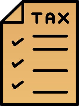 Tax Vector Icon Design