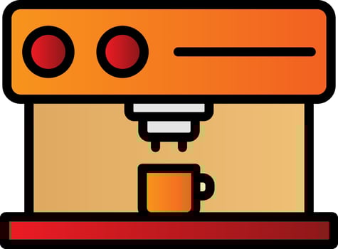 Coffee Maker Vector Icon Design