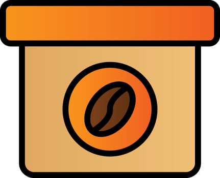 Coffee Bag Vector Icon Design