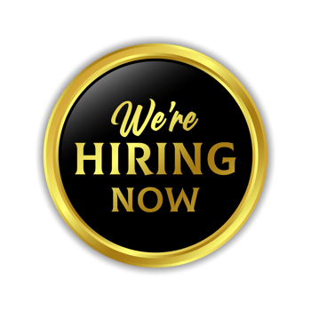 We Are Hiring Now Label, Badge, Rubber Stamp, Hiring Now Emblem, Glossy 3D Realistic Badge png
