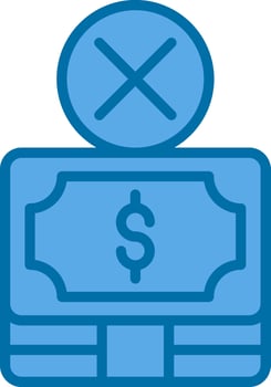 No Money Vector Icon Design