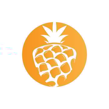 Pineapple Logo Design, Fresh Fruit Vector, Plantation Illustration, Fruit Product Brand Label vector