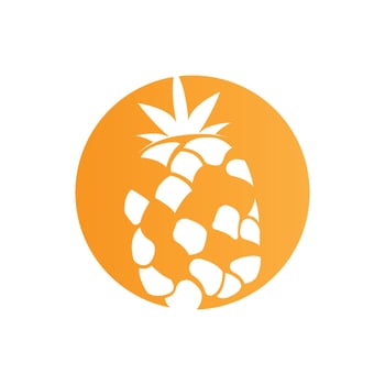 Pineapple Logo Design, Fresh Fruit Vector, Plantation Illustration, Fruit Product Brand Label vector