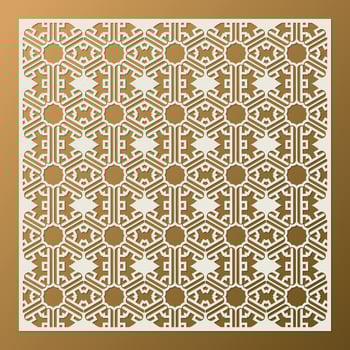 seamless die cut decorative pattern template vector
