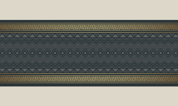 Elegant golden ornamental border template vector