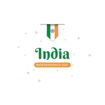 India independence day banner template vector