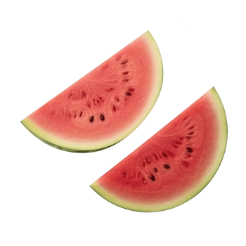 Sliced of watermelon isolated on transparent background. png