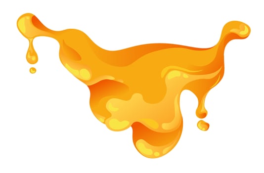 Sweet honey liquid, fluid or nectar from flowers vector