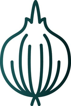 Red Onion Vector Icon Design