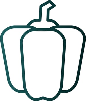Bell Pepper Vector Icon Design