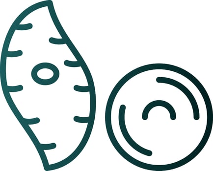 Yam Vector Icon Design