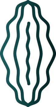 Bitter Melon Vector Icon Design