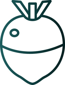 Rutabaga Vector Icon Design