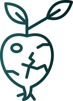 Kohlrabi Vector Icon Design