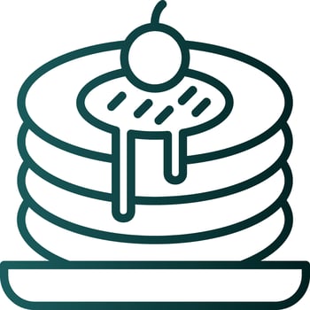 Pancakes Vector Icon Design