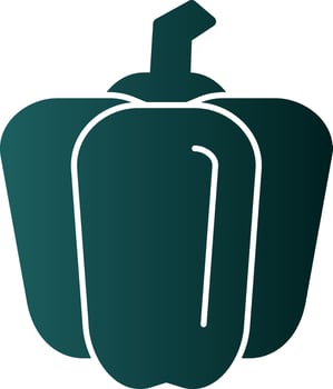 Bell Pepper Vector Icon Design