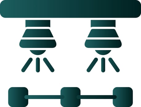 Spotlights  Vector Icon Design
