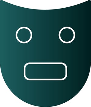 Theatre Mask  Vector Icon Design