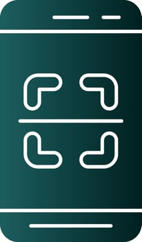 Mobile Scanner  Vector Icon Design