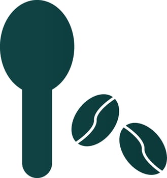 Coffee Beans Vector Icon Design