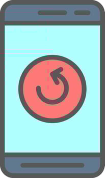 Mobile Refresh  Vector Icon Design