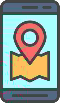 Location App  Vector Icon Design