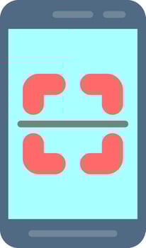 Mobile Scanner  Vector Icon Design