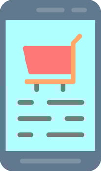 Shopping Cart  Vector Icon Design