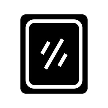 Mirror Icon Vector Symbol Design Illustration