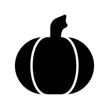 Pumpkin Icon Vector Symbol Design Illustration