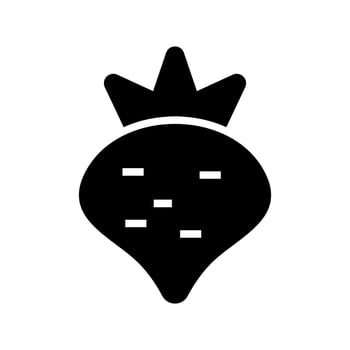 Turnip Icon Vector Symbol Design Illustration