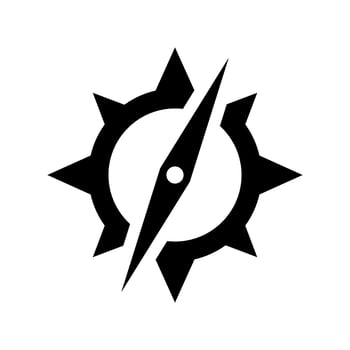 Compass Icon Vector Symbol Design Illustration