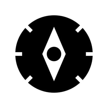 Compass Icon Vector Symbol Design Illustration