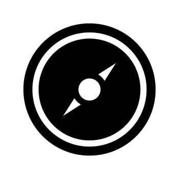 Compass Icon Vector Symbol Design Illustration