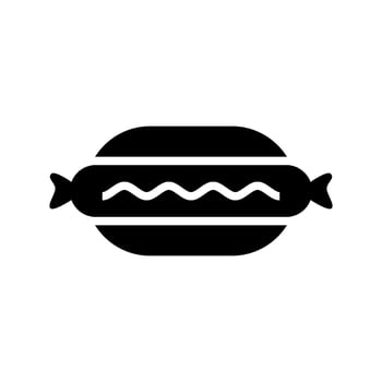 Burger Icon Vector Symbol Design Illustration