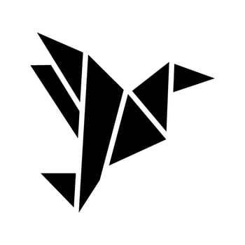 Origami Icon Vector Symbol Design Illustration