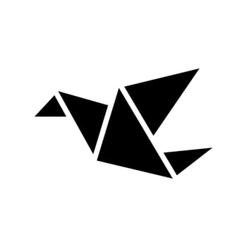 Origami Icon Vector Symbol Design Illustration
