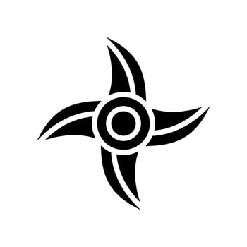Shuriken Icon Vector Symbol Design Illustration