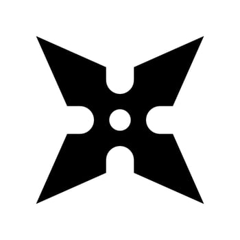 Shuriken Icon Vector Symbol Design Illustration