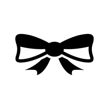 Ribbon Icon Vector Symbol Design Illustration