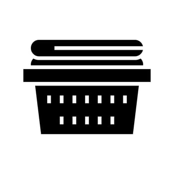 Washing Clothes Icon Vector Symbol Design Illustration