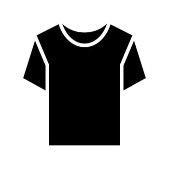 Tshirt Icon Vector Symbol Design Illustration